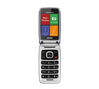 Brondi Contender Telefono Cellulare GSM DUAL SIM con Tasti Grandi, Blu/Viola