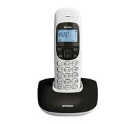 Brondi Nice, colore nero - Telefono cordless con display illuminato, Vivavoce, Identificativo del chiamante, Rubrica