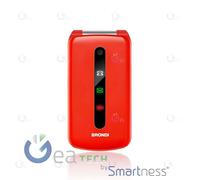 BRONDI PRESIDENT CELLULARE ULTRA SOTTILE E ICONE LED SUL FLIP FOTOCAMERA ROSSO