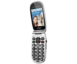 Brondi Telefono Cellulare AMICO COMFORT nero opaco