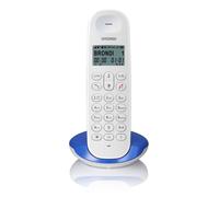 TELEFONO CORDLESS BRONDI LOTUS Bianco/Blu , rubrica 50 numeri