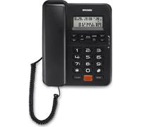 Brondi Telefono Fisso a filo con Vivavoce Display Grande colore Nero - 10275030 Office Desk