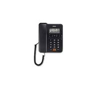 Brondi Office Desk - Telefono Da Ufficio Con Filo E Display, Nero