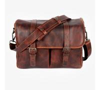 Bronkey Roma Brown Cognac Camera Leather Bag