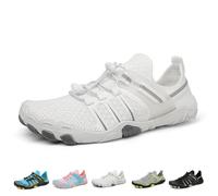 Bronoir Skin PRO con Rame, Scarpe a Piedi Nudi universali con Messa a Terra, Scarpe a Piedi Nudi Unisex Leggere e Traspiranti Antiscivolo(White,46 EU)