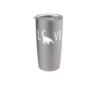 Brontosaurus - Dino Funny Cool Graphic Paleontology Bicchiere termico in acciaio inox doppia parete