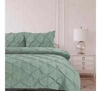 Bronwen Mathews Set copripiumino super king size, con 2 federe, in morbida microfibra, senza pieghe, verde salvia (verde salvia, super king size)