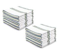 Bronwen Mathews® Set di 20 panni igienici per la pulizia, 100% cotone, antibatterici, assorbenti, senza pelucchi, asciugamani da cucina, strofinacci, set da 20 pezzi