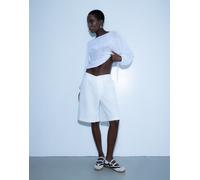 Bronx - Cli-oo - Sneakers stile ballerina color bianco sporco con fascette sottili e suola in gomma 37