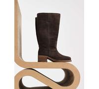 Bronx - Ky-ley - Stivaletti western in camoscio color caffè-Marrone 42