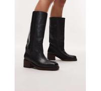 Bronx - Ky-ley - Stivali al ginocchio in pelle neri vintage-Nero 40