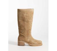 Bronx - Ky-ley - Stivali western in camoscio colore naturale-Neutro 40