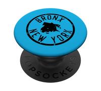 Bronx New York NY Vintage Retro Quartiere Mappa della città natale PopSockets PopGrip Adesivo