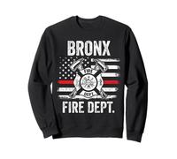 Bronx New York Vigili del fuoco sottile linea rossa vigile del fuoco Felpa