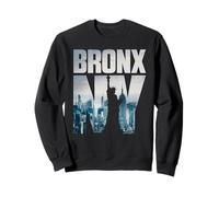 Bronx NYC New York City Skyline Illustration Graphic Design Felpa