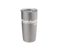 Bronx Parkchester NY New York Quartiere Retro Script Bicchiere termico in acciaio inox doppia parete
