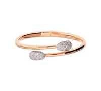 Bronzallure Bracciale Rigido Contrarié con Pavé di Cubic Zirconia WSBZ02573.WR