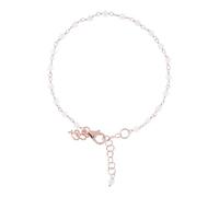 BRONZALLURE Bracciale Rosario Donna placcato Oro 18k - Bracciale Rosario con Quarzite Bianca - Gioielli Made in Italy - Braccialetto Idea Regalo Compleanni, Anniversari, Festa Donna, Festa Mamma