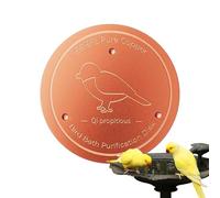 Bronze Bird Bath, Birdbath Cleaning Disk, Triple-Point Support, All-Season Purifier, Garden Patio Use, 3.94x0.210cm/3.94 Inches Diameter, About 0.5cm/0.2 Inches Thickness, 1 Pieces