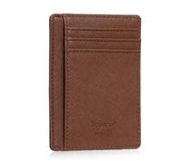 Bronzi Portafoglio Uomo Donna Piccolo Sottile Slim Elegante Blocco RFID Alta Qua