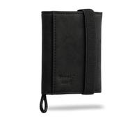 Bronzi® Portafoglio Uomo Slim Piccolo | Portacarte Uomo Donna Portatessere Porta Carte Di Credito | Portafogli Mini Protezione RFID con Portamonete | Box Regalo (Classic Nero Opaco Vellutato)