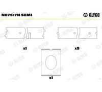 Bronzina albero a camme Semi N075/7N SEMI GLYCO