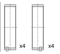 Bronzina biella BB2053-050 FAI AutoParts per MERCEDES-BENZ JEEP
