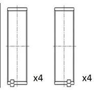 Bronzina biella BB2071-025 FAI AutoParts per MERCEDES-BENZ CLASSE C CLASSE E CLK