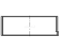 Bronzina biella Rivestimento galvanico 007 PL 20485 220 MAHLE per FIAT LANCIA