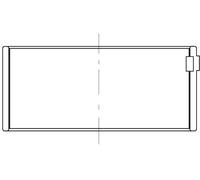 Bronzina biella Rivestimento galvanico 209 PL 20204 050 MAHLE