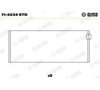 Bronzina di biella per ALFA ROMEO ARO ASKAM CHRYSLER DODGE FORD JEEP LANDWIND (J