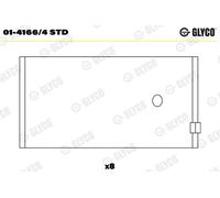 Bronzina di biella per FORD FORD (JMC) FORD AUSTRALIA ESCORT GALAXY SCORPIO SIER