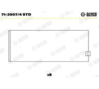 Bronzina di biella per SAAB 9-3 9-5 90 900 9000 99