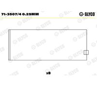 Bronzina di biella per SAAB 9-3 9-5 90 900 9000 99