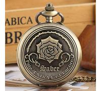Bronzo Antico Fate/EXTRA Last Encore Bronze Rose Display Quartz Pocket Watch Pendant Watch Squisita Collana Orologio Top Regali