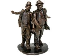 Bronzo Laurel & Hardy Statua Ornamento Commedia Icon Decor Studio Collection