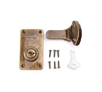 Bronzo Tono Pelle Valigia Fibbia Box Vintage Metal Lock Antico Toggle Hasp L
