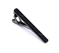 Brooch Colourful Tie Clip for Men Metal Bar Clasp Practical Black Blue Necktie Clasp