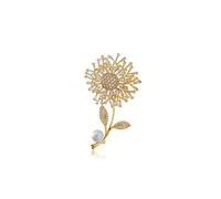 Brooch for Women Fashion Daisy Brooches Luxurious Temperament Coat Decoration Corsage Clothes Scarf Decoration Accessories White Bead Daisy Brooch Br