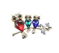 Brooch Pins,Animal Brooch,Rhinestone Brooch,Cute Women Animal Brooches For Girls Dresses Jewelry Brooch Pins Green Arylic 3 Owl Brooch For Women Wedding Gift