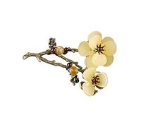 Brooches for Crafts Vintage Bow Brooches Spille Brooch Jewelry for Ladies Wedding Backpack Accessori di abbigliamento di compleanno (giallo 6,5 x 4,5 cm)