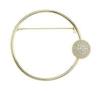 brooches Geometric Brooch Fashion Lapel rotable Clips Round breastpinsjewelry Shawl Collar Pin Made in China