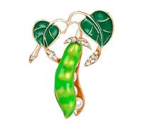 brooches Pea Shape Alloy Brooch Retro Lapel Jewelry Clips for Women Shawl Decorative Collar Pin Made in China