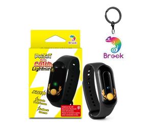 Brook Pocket Auto Catch Lightn-ing - Semplice e Facile da Usare con Luci a LED Lightn-ing, Auto Spin e Catching Mostri Tascabili, Oggetti da Collezione, Accessorio Braccialetto da Polso