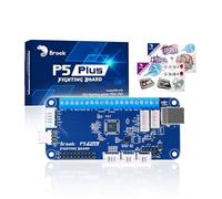 Brook Scheda di combattimento P5 Plus per giochi di combattimento PS5/PS4/PS3/Switch/PC (X-Input), bassa latenza supporta quattro modalità SOCD, funzione di memoria automatica, scheda di combattimento