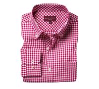 Brook Taverner Montana Camicia Percalle, a Quadretti Manica Lunga Uomo (PC3923)