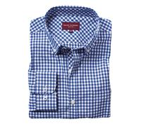 Brook Taverner Montana Camicia Percalle, a Quadretti Manica Lunga Uomo (PC3923)