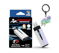 Brook Wingman P5 - Convertitore controller per PC PS5 PS4 con supporto wireless e cablato, vibrazioni, movimento a sei assi, turbo e macro, rimappatura tramite software Converter Center (versione