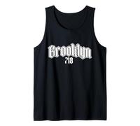 Brooklyn 718 Codice Area Old School NYC New York City Vintage Canotta
