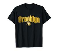 Brooklyn 718 Codice Area Old School NYC New York City Vintage Maglietta